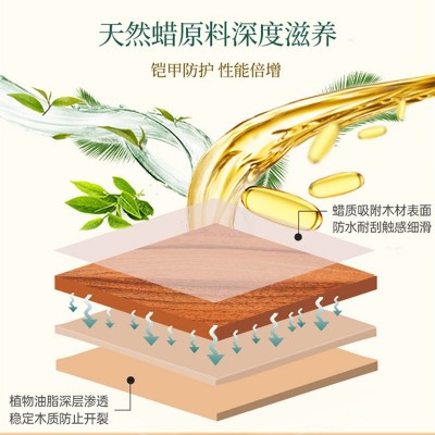 三青漆户外木蜡油清漆家具柜子木器漆实木透明防水耐候防 腐水性漆     1桶图3