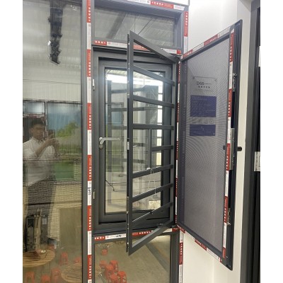佛山厂家销售凤铝铝材112系列断桥平开窗封阳台平开窗别墅断桥窗图3