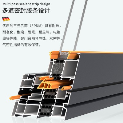 凤铝K112系列2.0厚断桥性能系统窗别墅自建房商品房封阳台平开窗图3