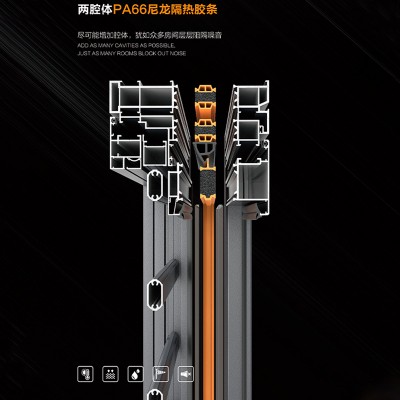 凤铝K112系列2.0厚断桥性能系统窗别墅自建房商品房封阳台平开窗图4