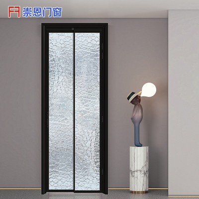 厨房门极窄单玻pd门推拉平开折叠一体门铝合金pt门浴室卫生间门图3