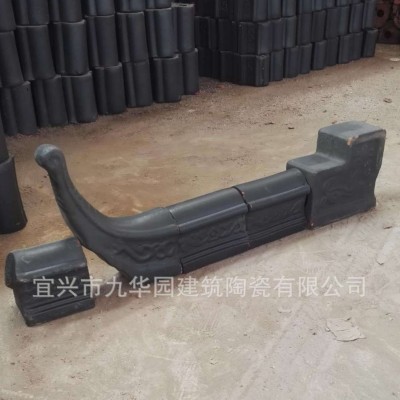 古建屋顶脊瓦翘角 脊瓦翘头 颜色规格齐全构件飞檐