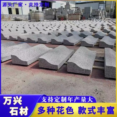 花岗岩芝麻白路沿石园林工程绿化带大理石路边石公园广场地铺石图2