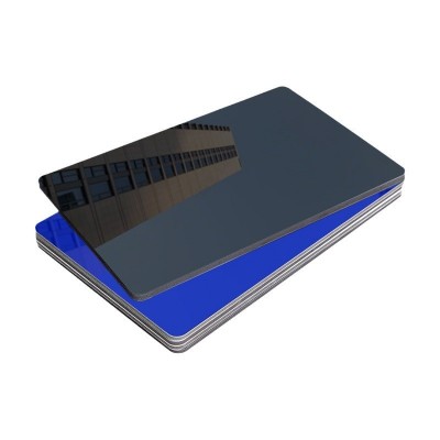 竹炭高光净白板批发多层pvc碳晶板竹晶亮光PET镜面木饰面板厂家图2