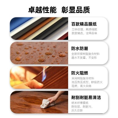 外贸加工竹木纤维护墙板来料环保E0专用室内装饰材料pvc集成墙板图2