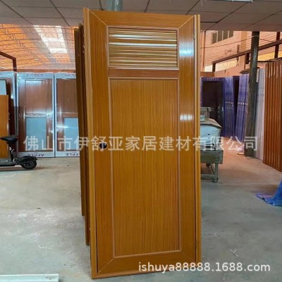 学校工程宿舍卫生间UPVC门塑料洗手间门塑钢门厕所平开华丽玻璃门图3