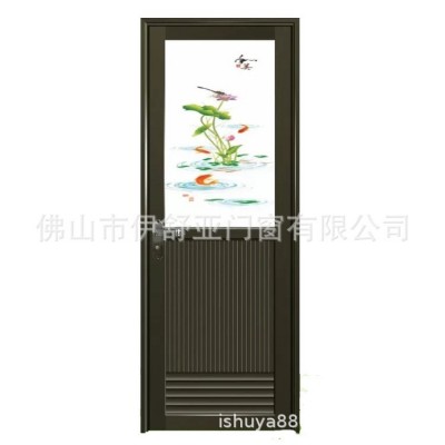 公寓出租房厨房浴室卫生间薄料铝合金门平开门工程门批发含锁价图5