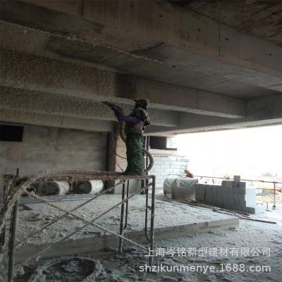 无机纤维喷涂 施工地下车库屋顶喷涂 墙体纤维喷涂隔热材料图3