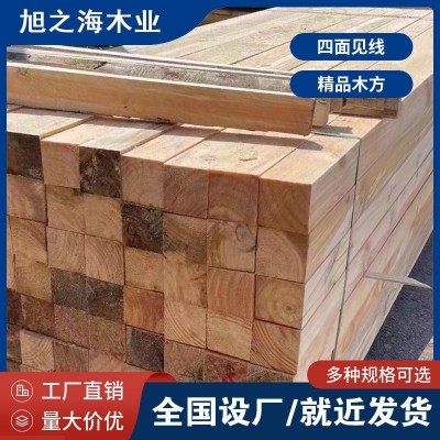 建筑方木 木方工地用支模松木工程花旗松樟子松实木桥梁枕木垫木图2