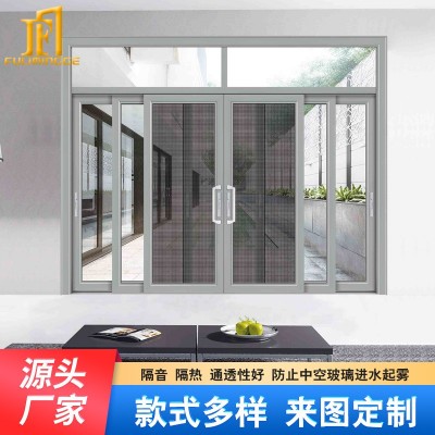 极窄转角三联动玻璃门推拉门厨房移门吊趟门客厅阳台推拉门隔断门图4