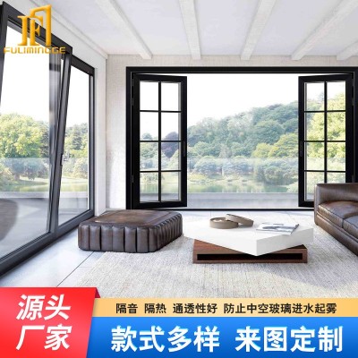 极窄转角三联动玻璃门推拉门厨房移门吊趟门客厅阳台推拉门隔断门图3
