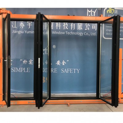 折叠门现代简约铝合金门防风防夹手设计江苏泰州靖江厂家直销图3