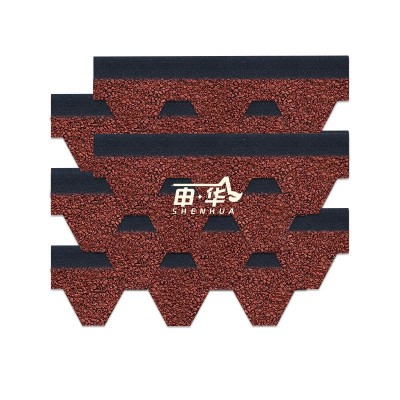 沥青瓦自粘型马赛克菱形阳光房沥青瓦轻钢别墅防水隔热消音玻纤瓦图5
