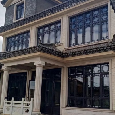 旧城改造民宿铝合金断桥仿古窗 复古酒楼古建筑中式窗户仿古门窗图2
