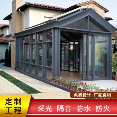 户外露台庭院阳光房网红全景餐厅花园阳光玻璃房隔音隔热玻璃屋图2