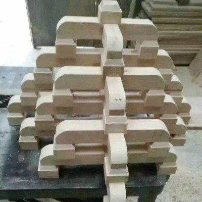 中式实木斗拱寺庙园林古建铺作斗科亭角装饰撑拱水泥椽子雀替图4