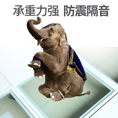 现货供应钢化透明玻璃架空地板 600*600办公室机房防静电活动地板图2