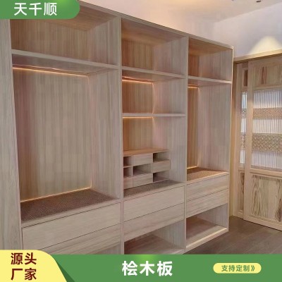 日本桧木直拼板免漆柜橱酒柜家具板材无结疤桧木指接板榻榻米床板图4