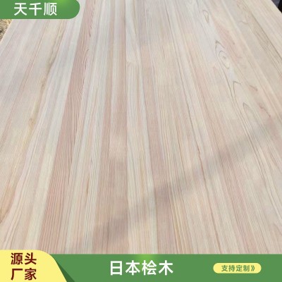日本结疤桧木直拼板家装实木集成板材直纹免漆家装柜橱书桌板床板图2