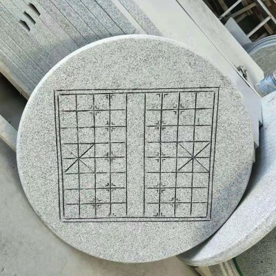 厂家批发石桌石凳庭院户外 家用 象棋盘花岗岩大理石桌石凳子仿古图4