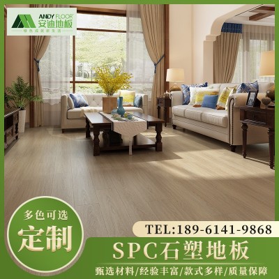 厂家供应 防水无醛SPC石塑地板 竹木纤维地板 防滑耐磨 规格多样图2