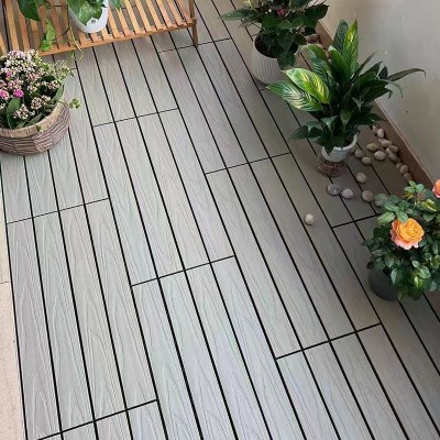 DIY木塑拼接地板户外防滑腐复合地板30*90塑木地板室外自拼接地板图3