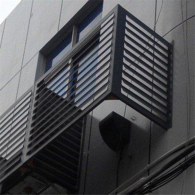 氟碳喷涂空调罩外墙冲孔铝单板空调外机装饰护栏