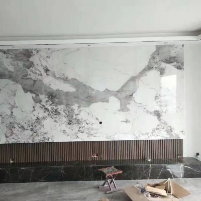 竹木纤维3D打印背景墙 哑光亮光欧式中式客厅卧室电视沙发背景墙图3