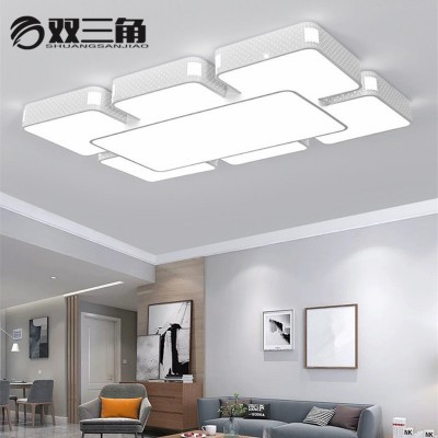 LED吸顶灯现代简约遥控大客厅大灯卧室长方形餐厅天空之城灯具饰图2