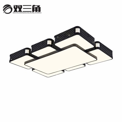 LED吸顶灯现代简约遥控大客厅大灯卧室长方形餐厅天空之城灯具饰