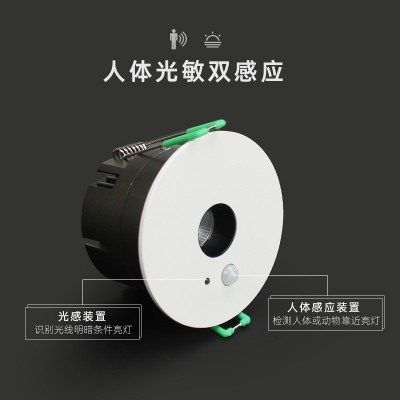 COB人体感应射灯嵌入式红外ra95低蓝光智能入户门厅道玄关天花灯图4