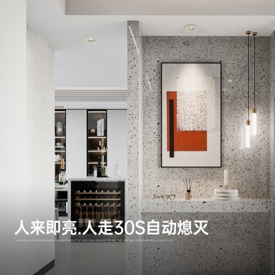 COB人体感应射灯嵌入式红外ra95低蓝光智能入户门厅道玄关天花灯图2