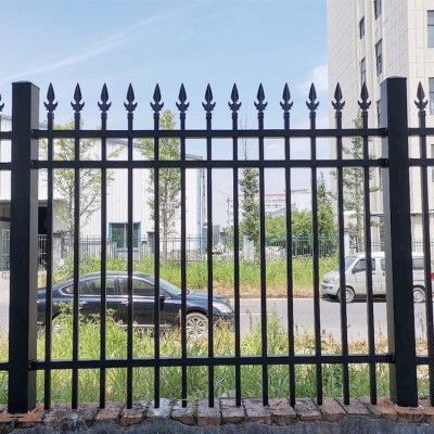 定制围墙栏杆锌钢围栏外贸铁艺护栏门公园隔离栅栏室外庭院防护栏图2