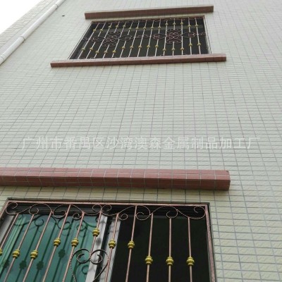 广东厂家直销欧式烤漆铁艺防护窗 纯手工锻打铁艺新品家用防盗网图3