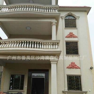 广东厂家直销欧式烤漆铁艺防护窗 纯手工锻打铁艺新品家用防盗网图4