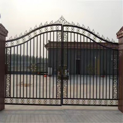 厂家铁艺门简单铁艺花园门工厂大门消防铁艺大门图4