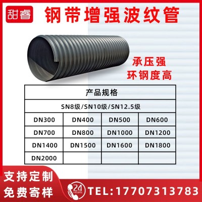 HDPE缠绕结构B型克拉管多肋管双高筋波纹管高筋缠绕波纹管图4