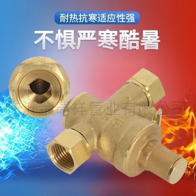 厂家货源黄铜锻压直通加厚减压阀热水器可调式稳压阀自来水调压阀图3