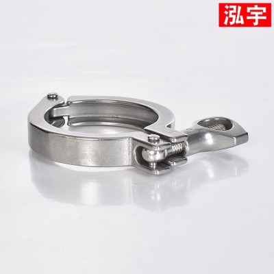 定制304不锈钢卡箍中型 重型卫生级快装精铸卡套装快速接头卡盘图2