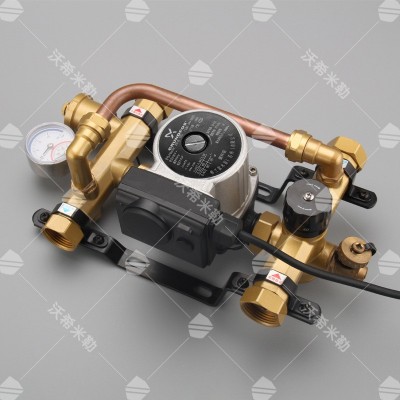 地暖混水中心热冷水循环泵分集水器采暖装置恒温机械控制混水系统图3