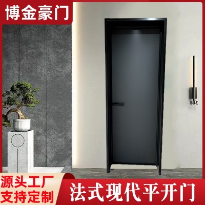 卫生间门铝合金法式厕所门复古玻璃门阳台客厅家用极窄厨房门批发