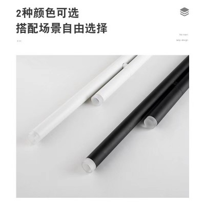 长筒吧台小吊灯极简现代个性设计师餐厅黑色圆柱形led吊灯跨境图3