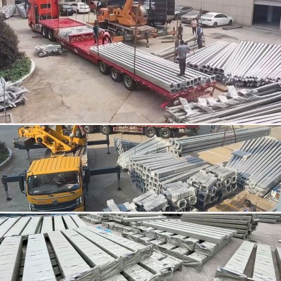 3米铝材太阳能庭院灯花园市电方形景观灯柱40W小区户外现代庭院灯图3