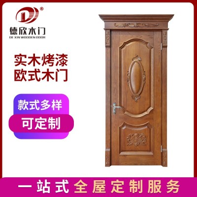 厂家供应南非胡桃原木门别墅套装门卧室门纯实木门款式颜色可设计