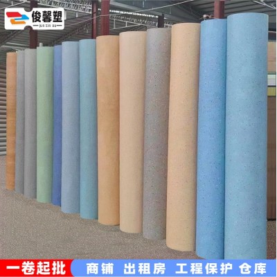 批发纯色pvc地板革商用加厚防水泥地直接铺家用塑胶工程密实地革图2