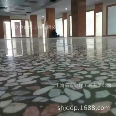 承揽公司厂房搬迁优质水磨石地坪 现场打磨铺装水磨石地面施工图2