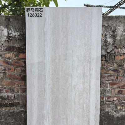 黄色罗马洞石瓷砖600x1200仿古砖酒店别墅卫生间墙砖庭院防滑地砖图3