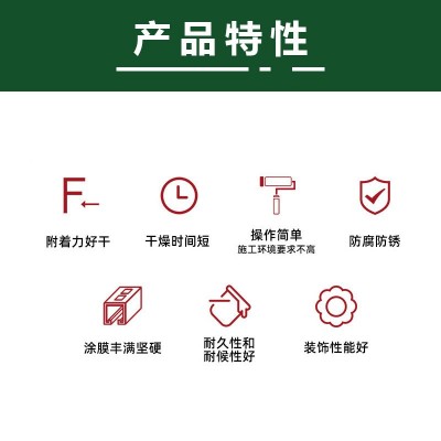 醇酸磁漆金属钢结构防腐防锈彩钢瓦爬架翻新专用耐候快干工业油漆图2