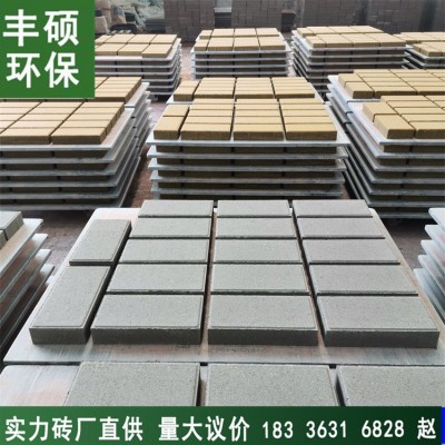 陕西路面吸水砖 PC仿石砖 园林庭院地铺石 路面透水砖 型号齐全砖图4