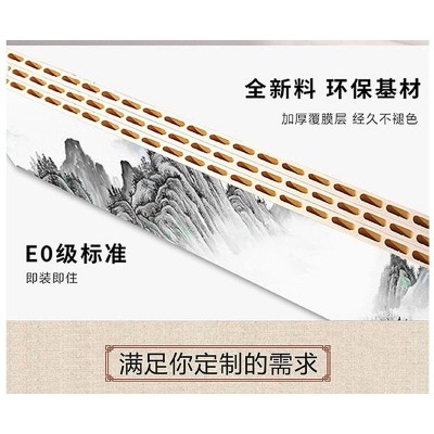 竹木纤维3D浮雕5D晶雕背景墙高光电视背景墙哑光形象墙来图打印图3
